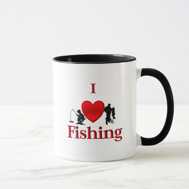Caneca I Pescar Coração (Direita)