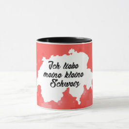 Caneca Ich liebe meine kleine Schweiz