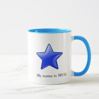 Caneca ícone com seu nome - mug2 da estrela