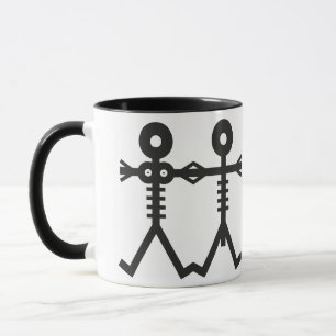 Caneca Ícone de Esqueletos do Amor Eterno 2007 Arte