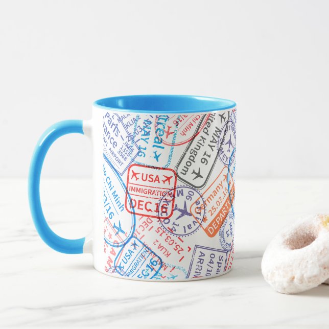 Caneca ícone de viagem (Com Donut)