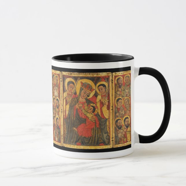 Caneca Ícone ortodoxo etíope l Theotokos (Direita)