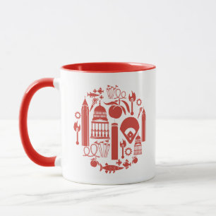 Caneca Ícones de Atlanta Geórgia