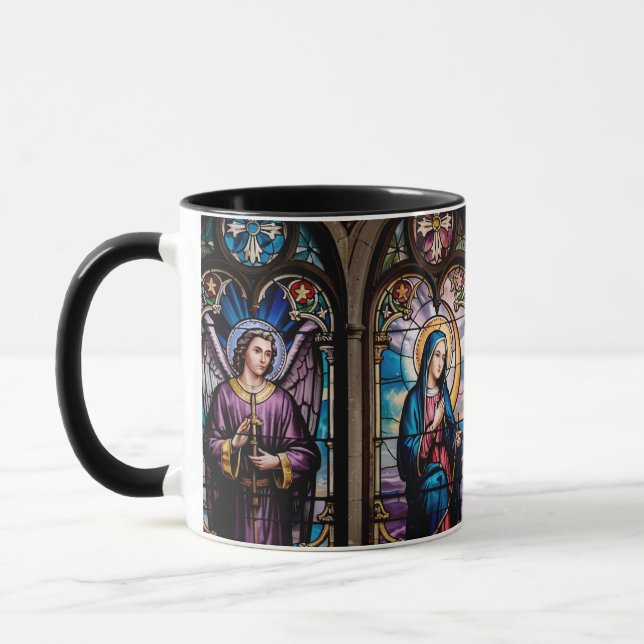 Caneca Ícones Sagrados Cristãos da Fé (Esquerda)