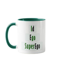 Id, Ego e Psicologia Superego em Verde e Negro