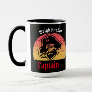 Caneca Idade do ouro solar da pirataria Navio pirata Mug