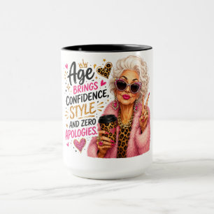 Caneca Idade Fofa/Engraçada/Sarcastica Traz Confiança