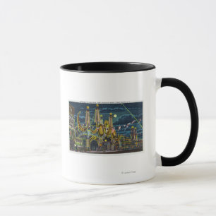 Caneca Ideia da avenida do surf da entrada de Luna Park
