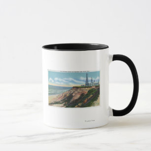 Caneca Ideia da estação sem fio dos E.U., montanhas