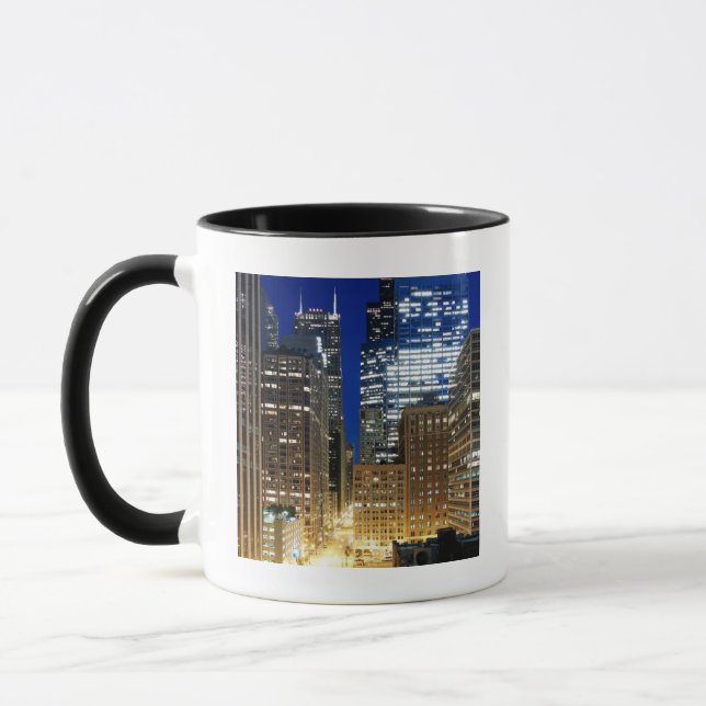 Caneca Ideia da noite da arquitectura da cidade de (Esquerda)