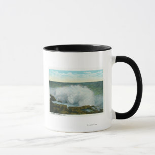 Caneca Ideia de Portland, ilha de MainePeaks do surf