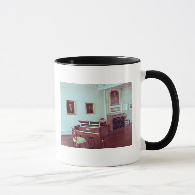Caneca Ideia de uma sala com um piano de cauda (Direita)