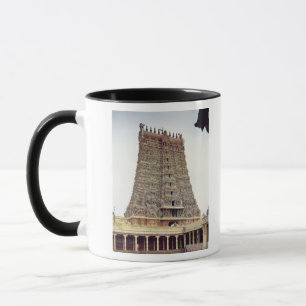 Caneca Ideia do exterior cinzelado do gopuram sul