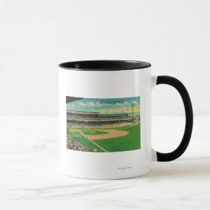 Caneca Ideia dos Bleachers da primeira base do campo de