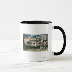 Caneca Ideia exterior da casa de Longfellow
