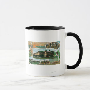 Caneca Ideia exterior do Sanitarium e de vistas cénicos