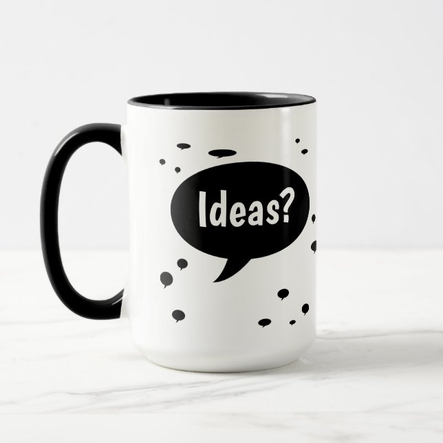 Caneca Ideias Inspiração Encorajamento Trabalho em Equipe (Esquerda)