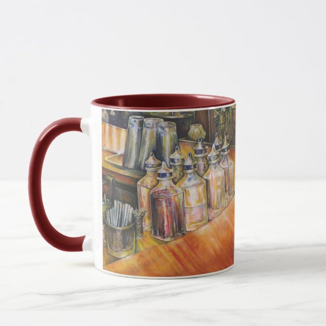 Caneca Ideografia da luz Ouro (Esquerda)