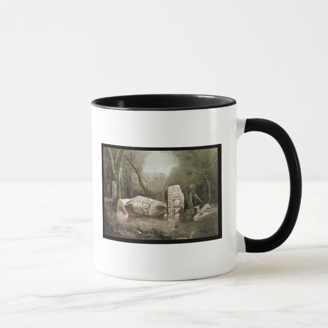 Caneca Ídolo maia quebrado em Copan, Guatemala (Direita)