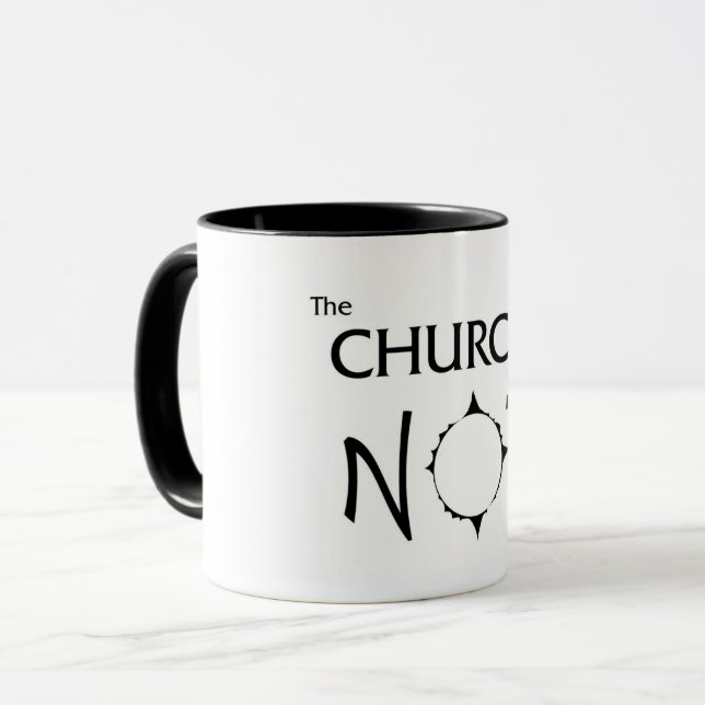 Caneca Igreja de Não Café Mug (Frente Esquerda)