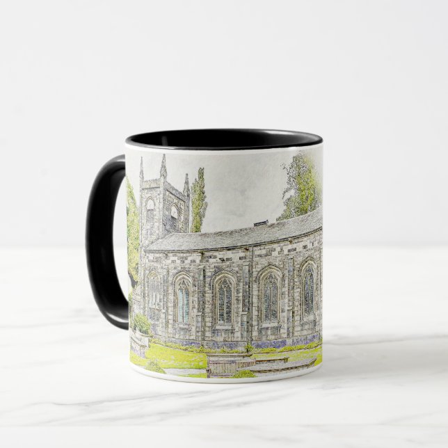 Caneca Igreja de Santa Maria, Luddenden (Frente Esquerda)