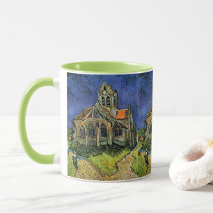 Caneca Igreja em Auvers-sur-Oise por Vincent van Gogh