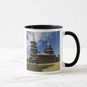 Caneca Igreja Ortodoxa Russa tradicional de madeira
