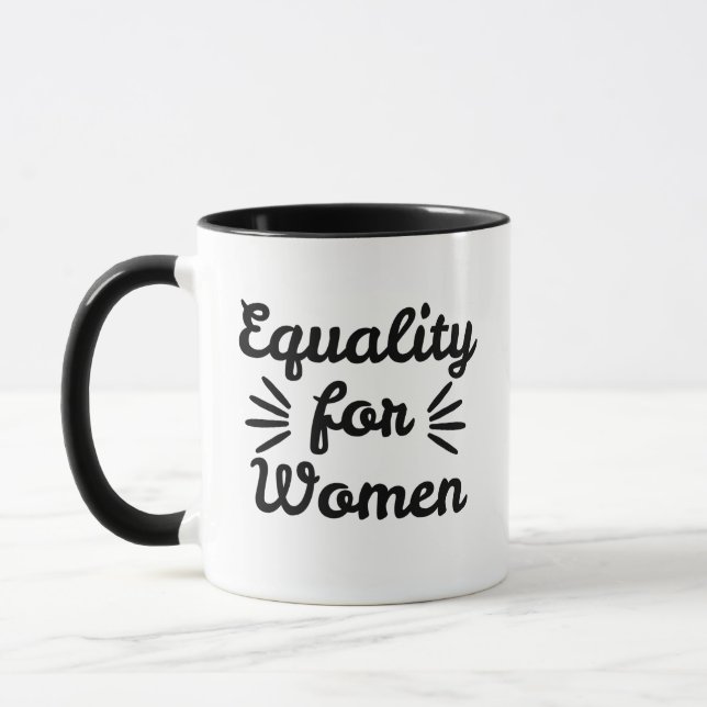 Caneca Igualdade Para as Mulheres Dia Internacional da Mu (Esquerda)