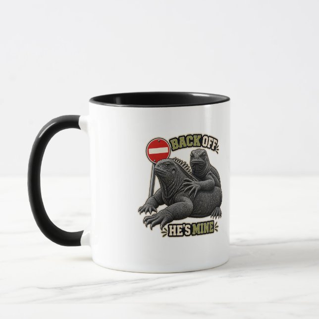 Caneca Iguana Combo Minha Dela Volte atrás (Esquerda)