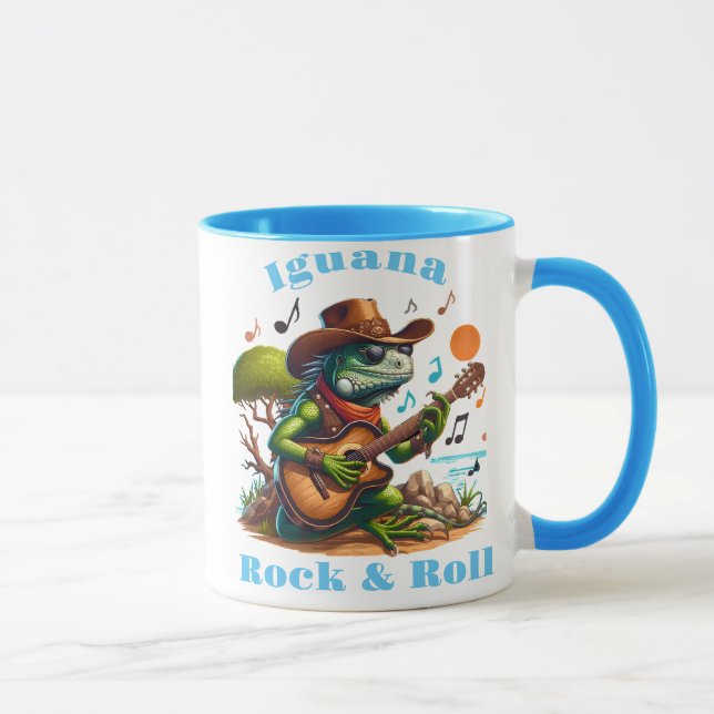 Caneca Iguana Serenading Swamp Dweller Rock & Roll (Direita)