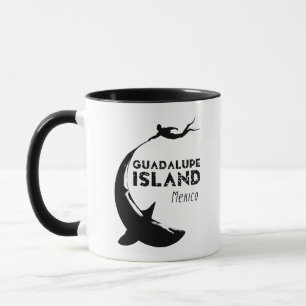 Caneca Ilha Guadalupe México Mergulho Com Tubarões
