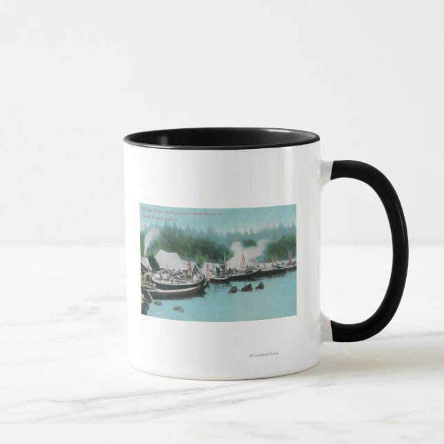 Caneca Ilha Japonski - Potlatchers e Nativos Sitka (Direita)