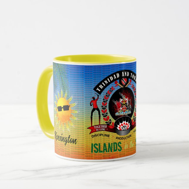 Caneca Ilhas de Sun Trinbago Souvenir (Frente Esquerda)