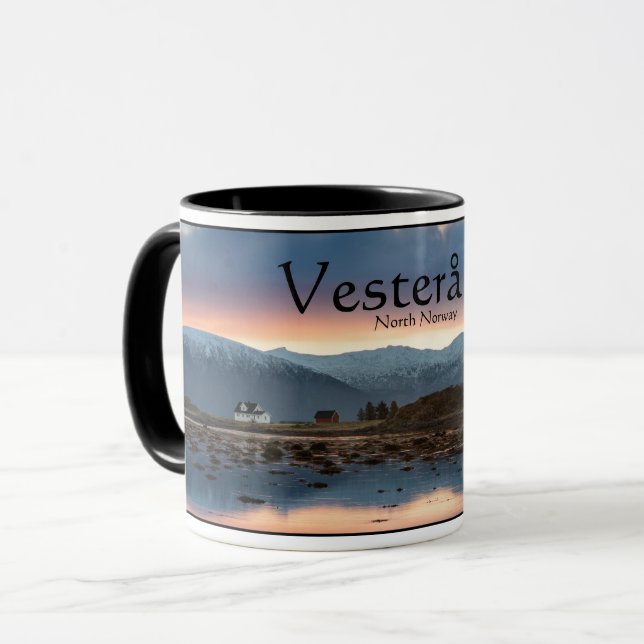 Caneca Ilhas Vesteralen Noruega (Frente Esquerda)