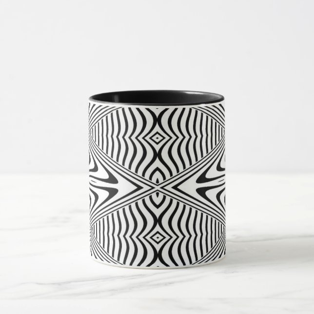 Caneca Ilusão Óptica 13 Design Abstrato (Centro)