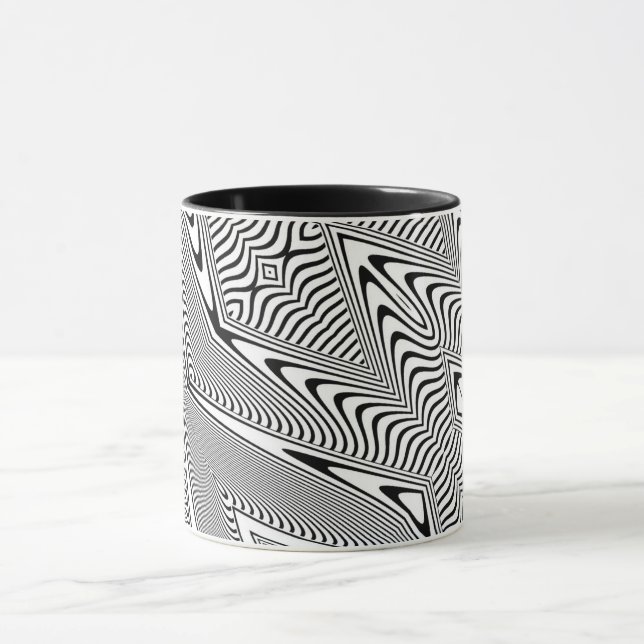 Caneca Ilusão Óptica 14 Design Abstrato (Centro)