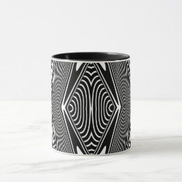 Caneca Ilusão Óptica 18 Design Abstrato
