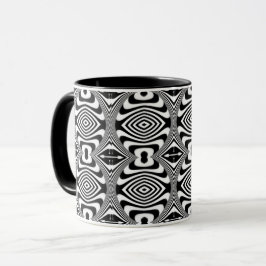 Caneca Ilusão Óptica 3 Design Abstrato