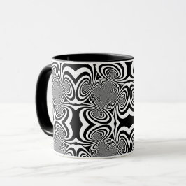 Caneca Ilusão Óptica 3 Design Abstrato
