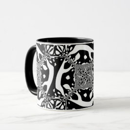 Caneca Ilusão Óptica 6 Design Abstrato