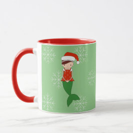 Caneca ilusima Ballerina Snowflakes de Natal Smermaid