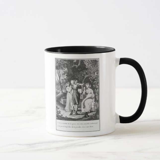 Caneca Ilustração "as amarguras de Werther" perto (Direita)