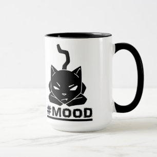 Caneca Ilustração bonito & engraçada do logotipo do gato