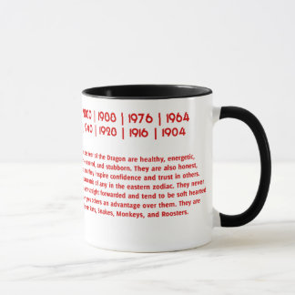 CANECA ILUSTRAÇÃO CHINESA DO DRAGÃO PAPERCUT DO ZODÍACO
