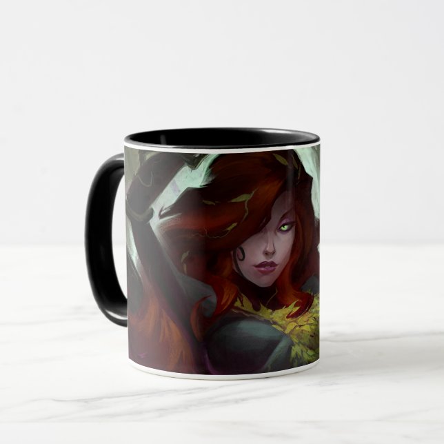 Caneca Ilustração da Ivy Venenosa por Crise Infinita (Frente Esquerda)