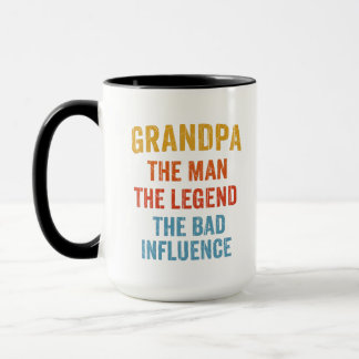 Caneca Ilustração da Lenda do Avô com Má Influência