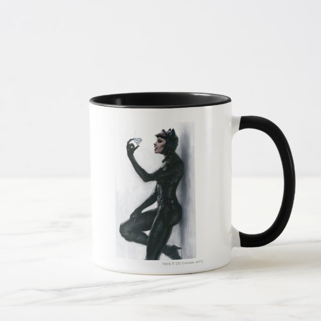 Caneca Ilustração da Mulher-Gato (Direita)