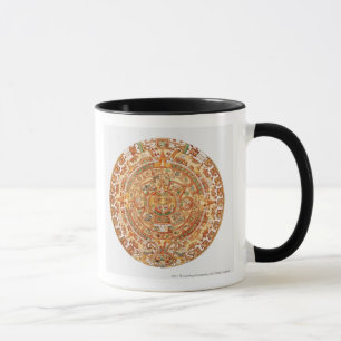 Caneca Ilustração da pedra asteca do sol