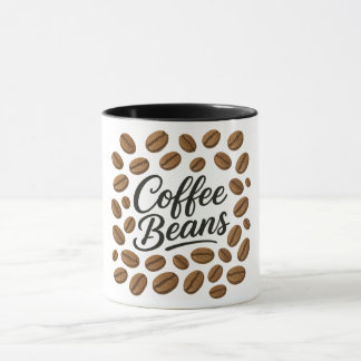 Caneca Ilustração da Tipografia do Café Beans