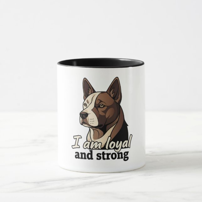Caneca Ilustração de Cachorro Bonito | Cof Personalizado  (Centro)